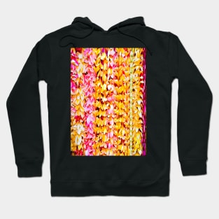 Yellow and Pink Plumeria Leis Hoodie